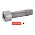 100 Vis à métaux tête cylindrique 12x16 mm - Inox A2, norme DIN 912 - ACTON