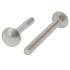 100 Vis à métaux tête ronde collet carré 8x30 mm - Inox A4, norme DIN 603 - ACTON
