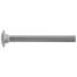 100 Vis à Métaux Tête Ronde Collet Carré 8 x 25 mm - DIN 603 - NFE27-351 - UNI 5731 - Inox A4 - D-Work
