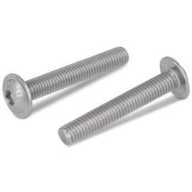 200 Vis à métaux tête bombée 4x6 mm - Inox A2, ISO 7380-2 - Résistantes et durables - ACTON