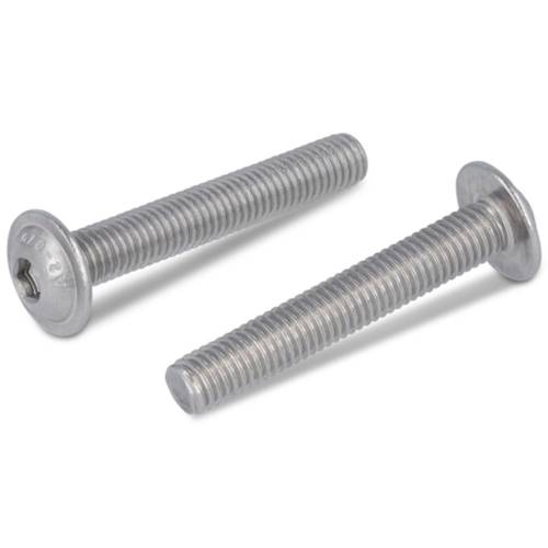 200 Vis à métaux tête bombée 6x25 mm - Inox A2, ISO 7380-2 - Résistantes et durables - ACTON