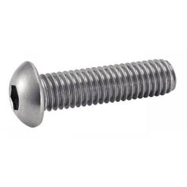 200 Vis à Métaux Tête Bombée Six Pans Creux 5 x 12 mm - ISO 7380-1 - Inox A2 - D-Work