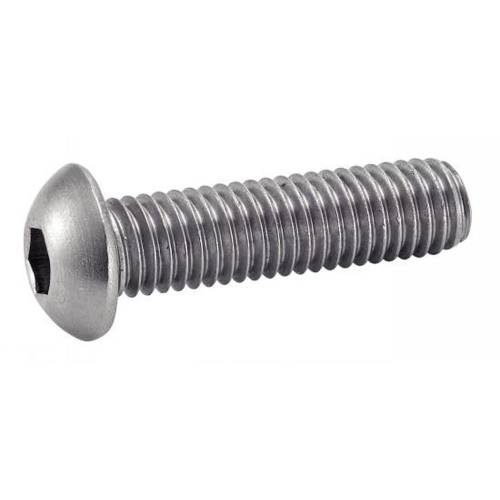 200 Vis à métaux tête bombée 6x18 mm - Inox A2, norme ISO 7380-1 - Résistantes et durables - ACTON