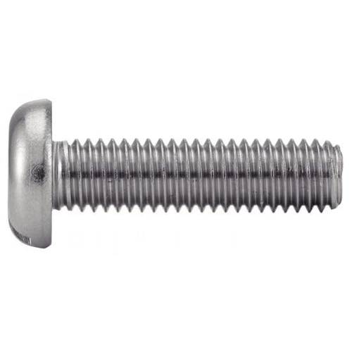 200 Vis à métaux tête cylindrique large fendue 4x6 mm - Inox A2, norme DIN 85 - ACTON