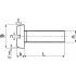 200 Vis à Métaux Tête Cylindrique Large Fendue 4 x 20 mm - DIN 85 - ISO 1580 - NFE25-128 - UNI 6108 - Inox A2 - D-Work