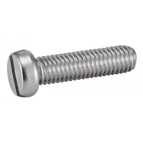 200 Vis à métaux tête cylindrique fendue 6x14 mm - Inox A2, norme DIN 84 - Résistantes et durables - ACTON