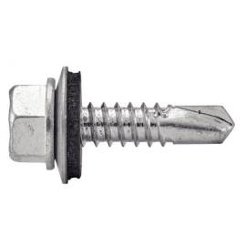 250 Vis autoperceuses tête hexagonale 6,3x32 mm - Acier zingué - DIN 7504 K - ACTON