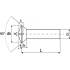 200 Vis à Métaux Tête Fraisée Bombée Fendue 4 x 6 mm - DIN 964 - ISO 2010 - NFE25-124 - UNI 6110 - Inox A2 - D-Work