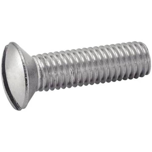 200 Vis à Métaux Tête Fraisée Bombée Fendue 5 x 35 mm - DIN 964 - ISO 2010 - NFE25-124 - UNI 6110 - Inox A2 - D-Work