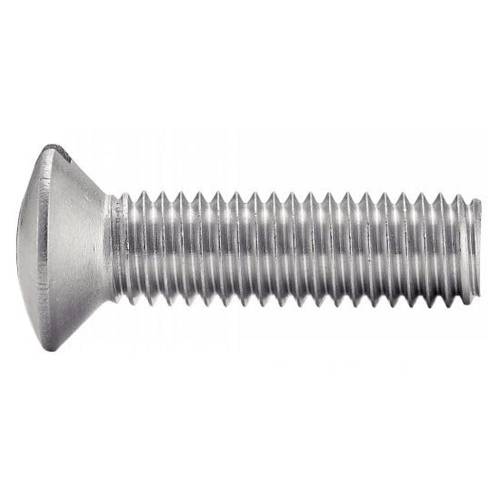 200 Vis à métaux tête fraisée bombée fendue 6x35 mm - Inox A2, norme DIN 964 - ACTON