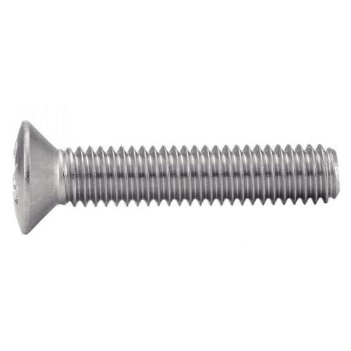 200 Vis à Métaux Tête Fraisée Bombée Pozidriv 3 x 12 mm - DIN 966 - ISO7047 - NFE25-120 - UNI 7689 - Inox A2 - D-Work
