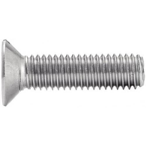 200 Vis à métaux tête fraisée fendue 8x10 mm - Inox A2, norme DIN 963 - Résistantes et durables - ACTON