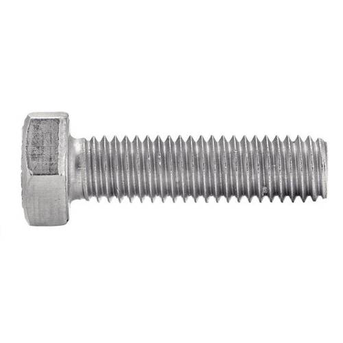 25 Vis à Métaux Tête Hexagonale Filetage Total 16 x 80 mm - DIN 933 - Inox A4-80 - D-Work