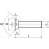 200 Vis à métaux tête fraisée fendue 5x45 mm - Inox A2, norme DIN 963 - Résistantes et durables - ACTON