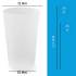 Set of Reusable and Recyclable BPA-free Polypropylene Tumblers 33 cl (25 usable) - Translucent - D-Work