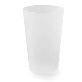 Lot de Verres Gobelets 33 cl (25 utile), Réutilisable et Recyclable en Polypropylène sans BPA - Translucide - D-Work