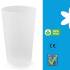 Set of Reusable and Recyclable BPA-free Polypropylene Tumblers 33 cl (25 usable) - Translucent - D-Work