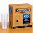 Set of Reusable and Recyclable BPA-free Polypropylene Tumblers 33 cl (25 usable) - Translucent - D-Work