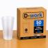 Becherglas-Set 33 cl (25 nützlich), wiederverwendbar und recycelbar aus BPA-freiem Polypropylen - Durchsichtig - D-Work