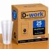 Becherglas-Set 33 cl (25 nützlich), wiederverwendbar und recycelbar aus BPA-freiem Polypropylen - Durchsichtig - D-Work