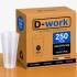 Set di bicchieri in polipropilene senza BPA riutilizzabili e riciclabili da 33 cl (25 utilizzabili) - traslucidi - D-Work