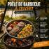 Poêle en Fonte 6,5x55 cm - 25 kg - Grill Master - Résistance et Performance - Beast