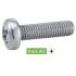 200 Vis à métaux tête cylindrique Phillips 4x50 mm - Inox A2, norme DIN 7985 - Résistantes et durables - ACTON