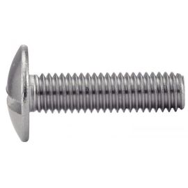 200 Vis à Métaux Tête Ronde Large Poelier Fendue 6 x 30 mm - NFE 25-129 - Inox A2 - D-Work