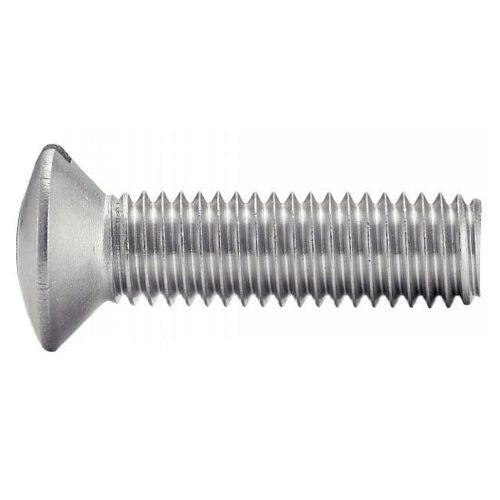 200 Vis à métaux tête fraisée bombée fendue 4x60 mm - Inox A2, norme DIN 964 - Résistantes et durables - ACTON