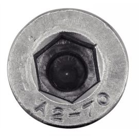 200 Vis à métaux tête cylindrique réduite 4x10 mm - Inox A2, norme DIN 6912 - Résistantes et durables - ACTON