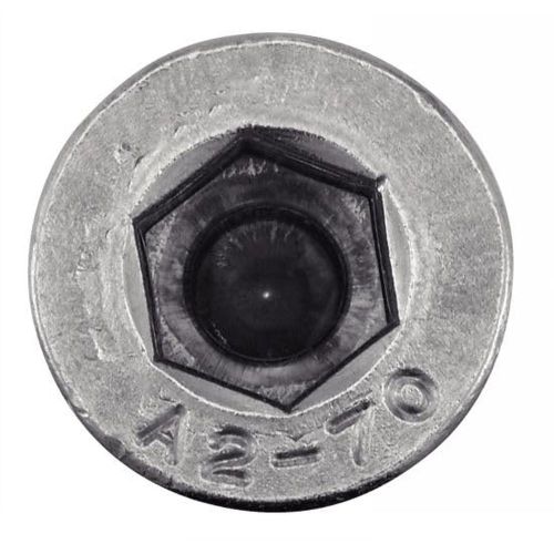 200 Vis à métaux tête cylindrique réduite 4x10 mm - Inox A2, norme DIN 6912 - Résistantes et durables - ACTON