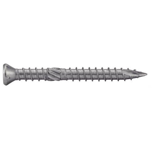 100 Vis pour Terrasse Tête Fraisée Réduite Six Lobes Double Filet 5 x 70 mm - Inox A2 - D-Work
