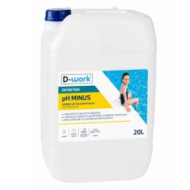pH Moins Pour Piscine 20 l - Solution Acide 15% - Régulation Facile et Efficace du pH - D-Work