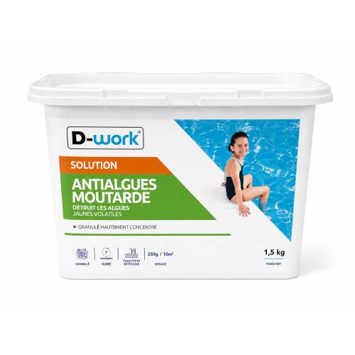 Produit Spécifique Algues Couleur Moutarde 1,6 kg - Traitement Efficace - ASTRALPOOL