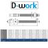 50 Tornillos de anclaje M8 x 90mm (D. 8 mm) Acero inoxidable A2 AISI 304 - D-Work