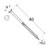 200 Vis De Construction À Tête Plate Cs 45040 - 4.5X40 mm T20 - D-Work