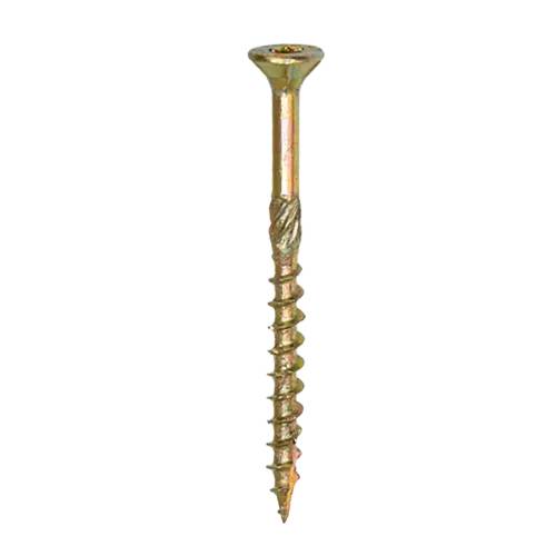 200 Vis de Construction à Tête Plate 4,5x80 mm T20 - Acier Zingué - Fixation Fiable - D-Work