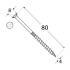 100 Vis de Construction à Tête Plate 4x80 mm T20 - Acier Zingué - Fixation Fiable - D-Work