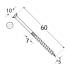 200 Vis de Construction à Tête Plate 5x60 mm T25 - Acier Zingué - Fixation Fiable - D-Work