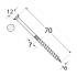 200 Vis De Construction À Tête Plate Cs 06070 - 6X70 mm T30 - D-Work