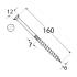 100 Vis De Construction À Tête Plate Cs 06160 - 6X160 mm T30 - D-Work