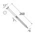 100 Vis De Construction À Tête Plate Cs 06260 - 6X260 mm T30 - D-Work