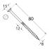 100 Vis de Construction à Tête Plate 8x80 mm T40 - D-Work
