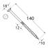 50 Vis De Construction À Tête Plate Cs 10140 - 10X140 mm T40 - D-Work