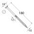 50 Vis De Construction À Tête Plate Cs 10180 - 10X180 mm T40 - D-Work