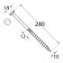 50 Vis De Construction À Tête Plate Cs 10280 - 10X280 mm T40 - D-Work