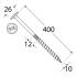 25 Vis De Construction À Tête Large Ct 10400 - 10X400 mm T40 - D-Work