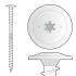 50 Vis Pour Isolation 8x240 mm Tête Large T40 - Fixation Fiable - D-Work