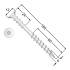 100 Vis d’Écartement 6x160 mm T30 - Fiables et Pratiques - D-Work