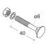 10 Serrures de Porte Rustique WHW 100 Droite - Acier - Installation Facile - D-Work